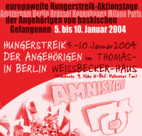 europaweite hungerstreik-aktionstage - 5.-10. januar im thomas weissbecker haus