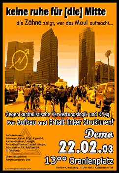 demo am 22.2.2003 - 13 uhr oranienplatz