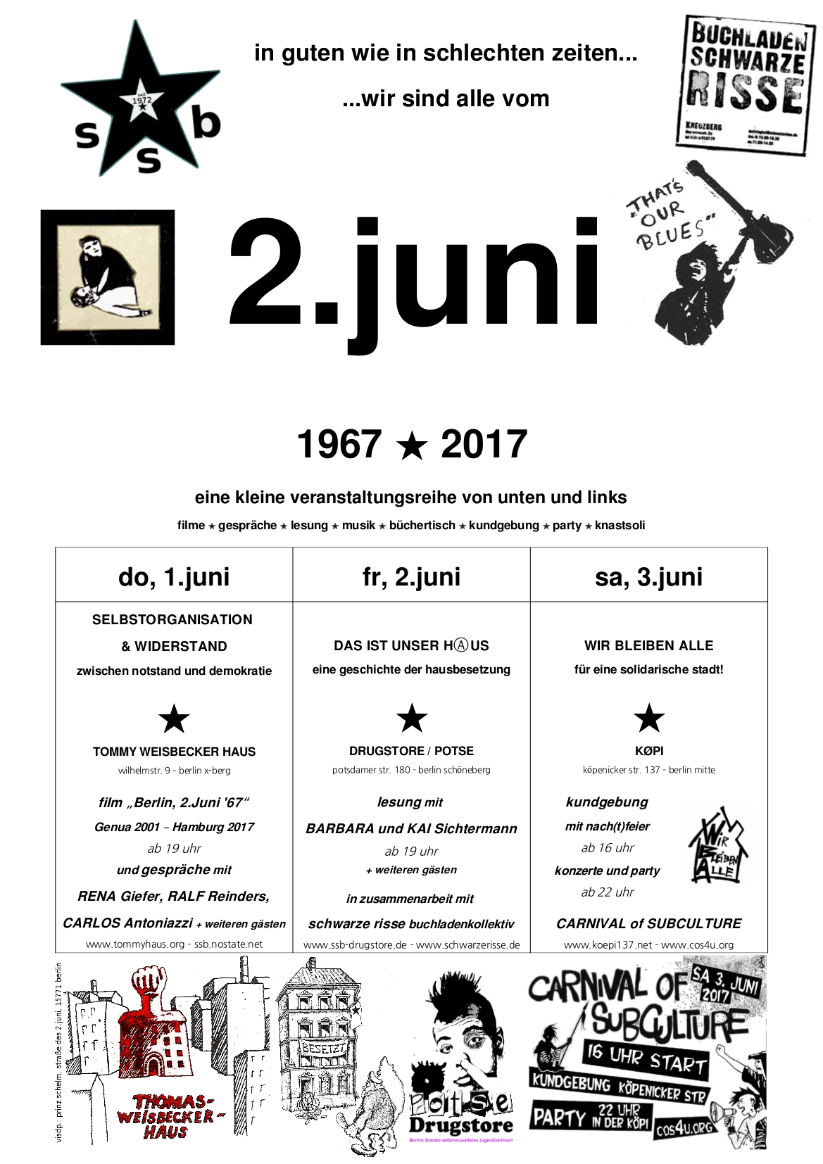 eine kleine veranstaltungsreihe von unten und links: wir sind alle vom ★ 2.juni ★